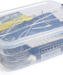 Alternative view of Rubbermaid Cleverstore 17 Qt Clear Storage Bins with Lids. 6-Pack. Stackable. BPA-Free. Made in USA